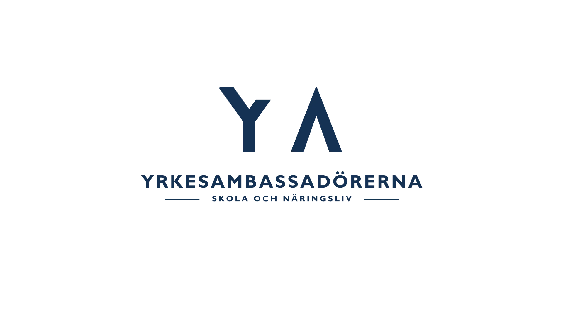 Yrkesambassadörerna-logotypen visas på en vit bakgrund.