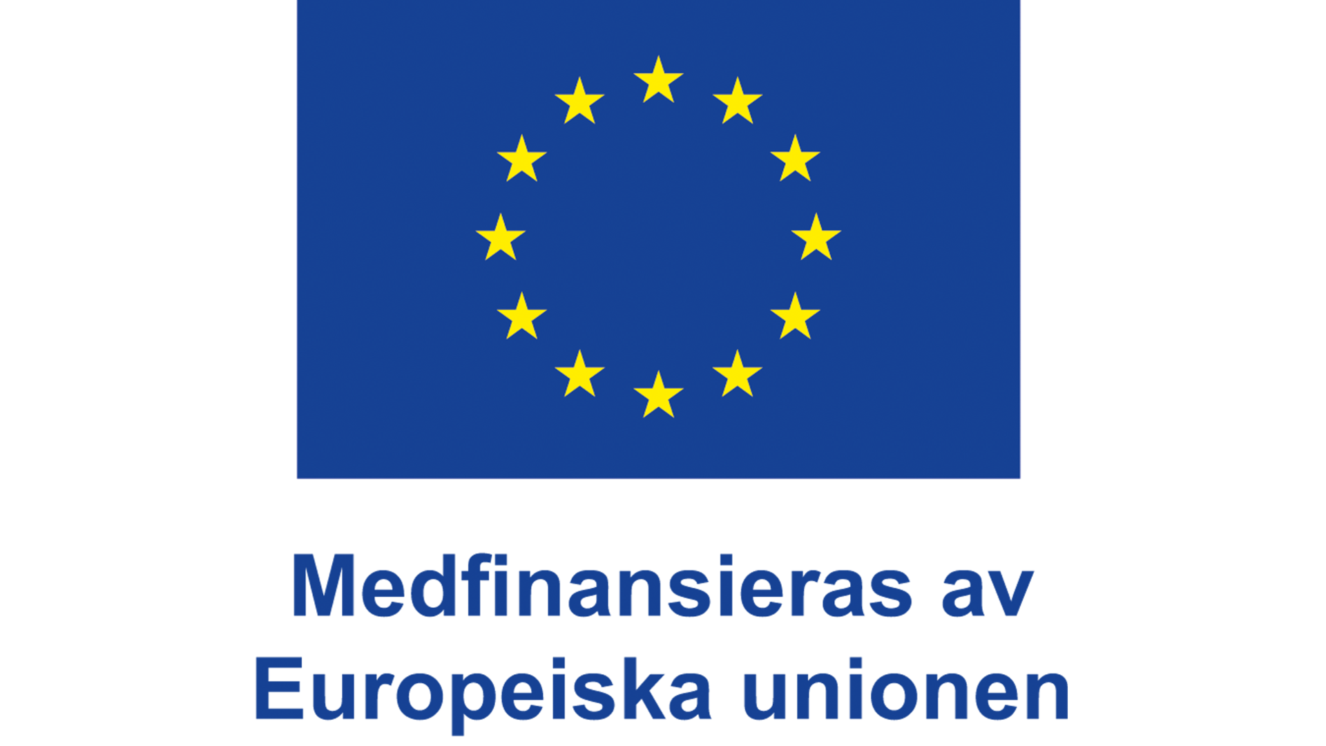 EU-flagga med texten "Medfinansieras av Europeiska unionen"