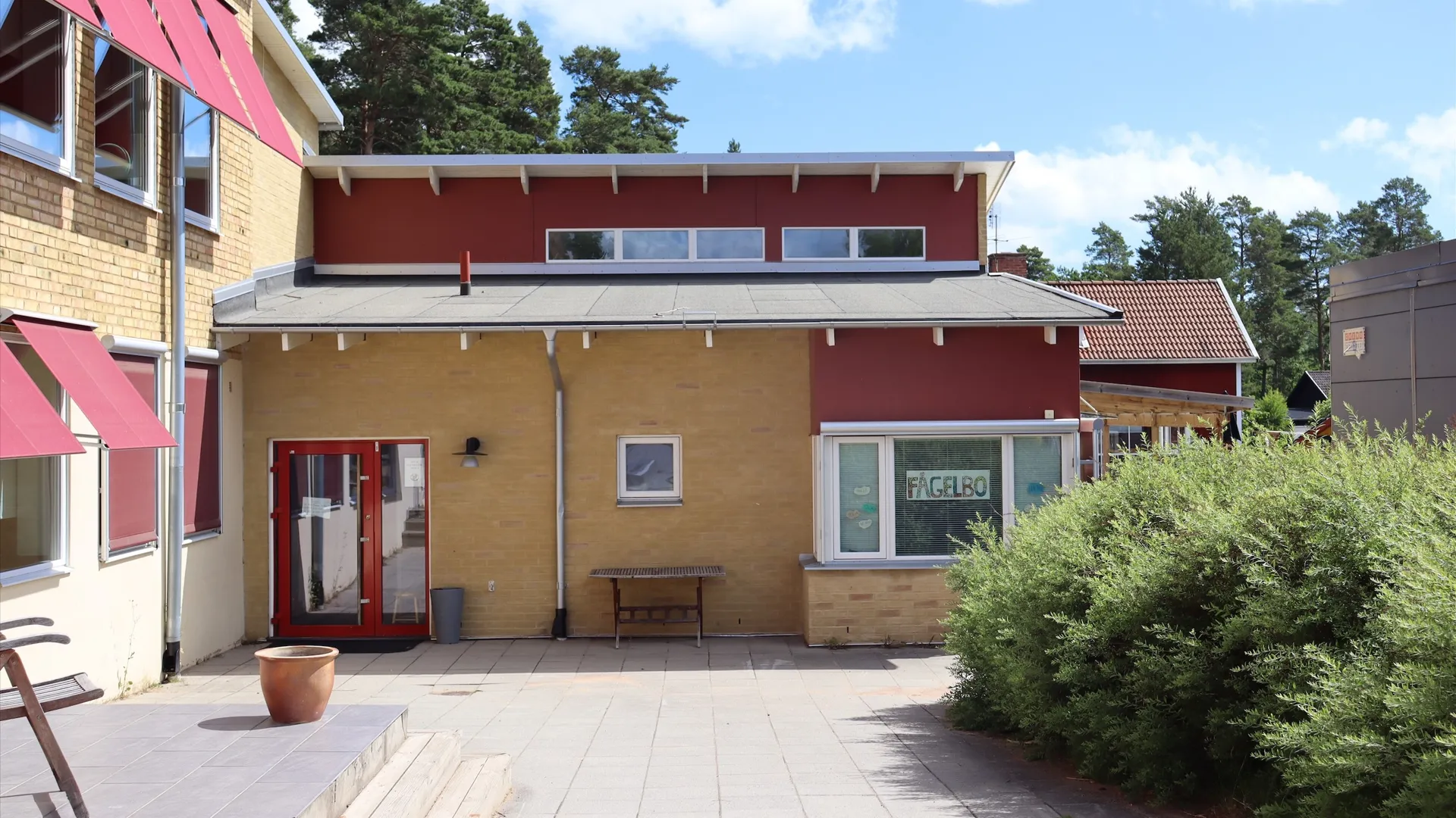 Exteriör på Fågelbo förskola.