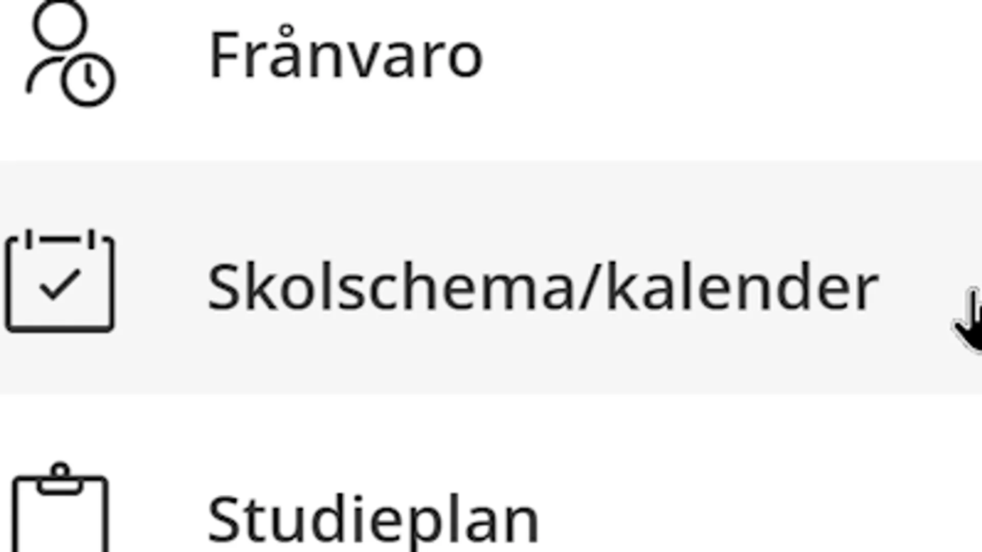 Alternativet f&ouml;r Skolschema och kalender